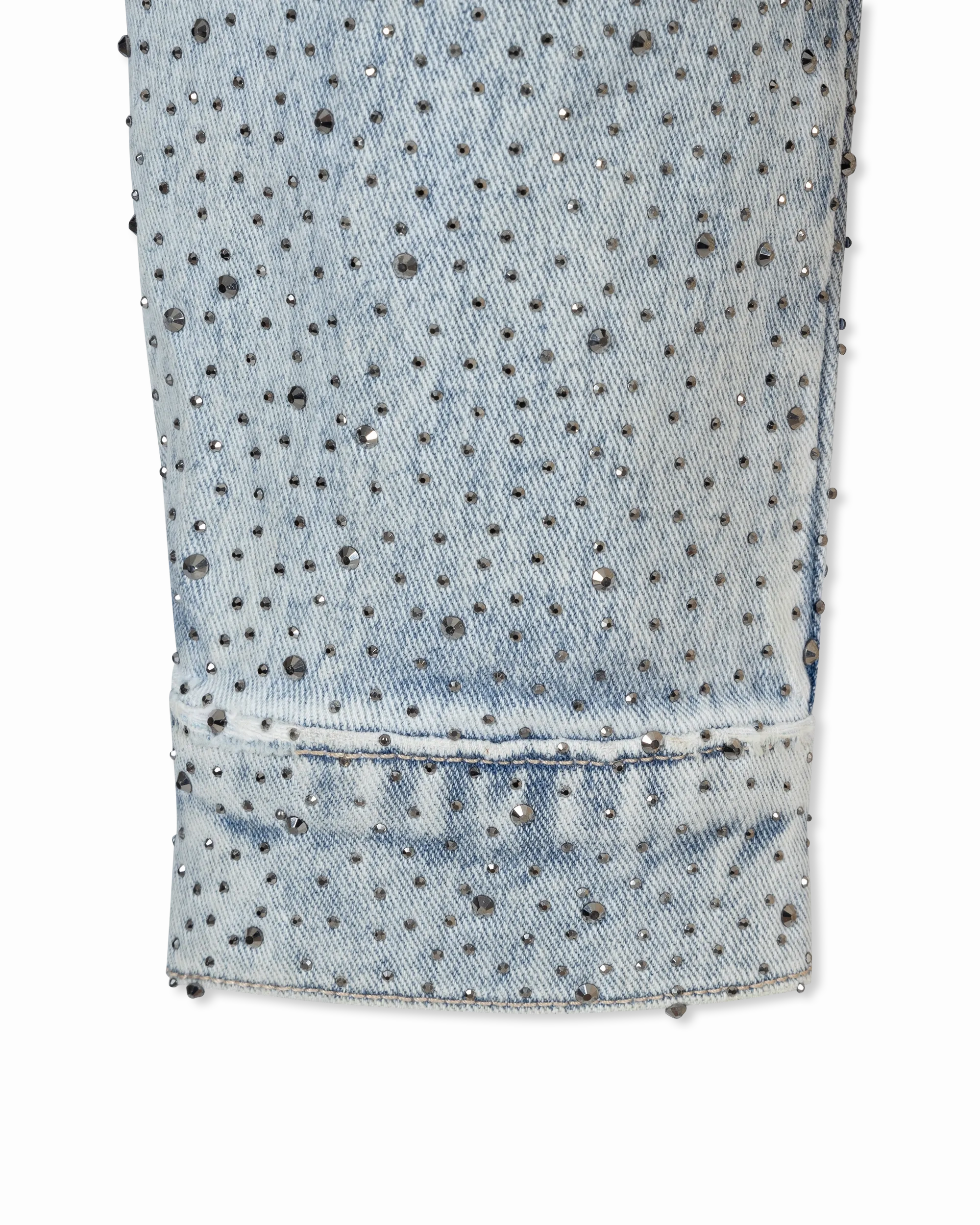 Generation Love Leona Crystal Denim Blazer