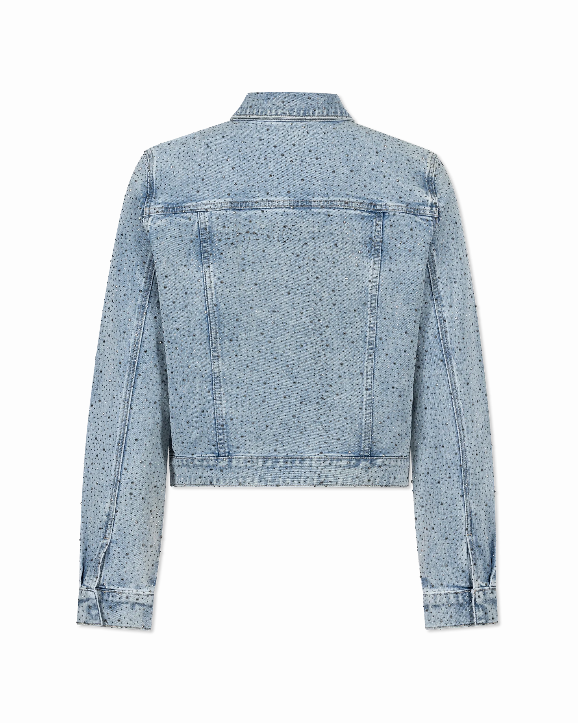 Generation Love Leona Crystal Denim Blazer