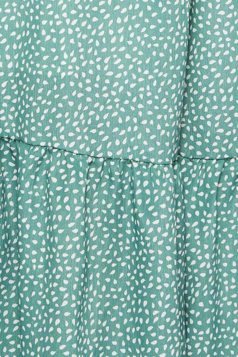 Geo Print Maxi Dress Halter Neck