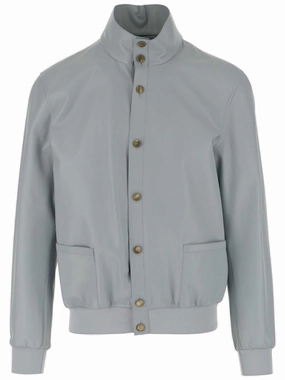 Giorgio Armani Buttoned Bomber Jacket