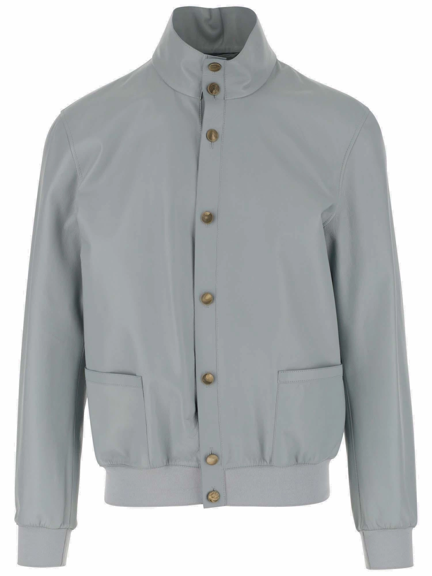 Giorgio Armani Buttoned Bomber Jacket