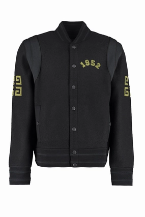 Givenchy 4G Logo Buttoned Bomber Jacket