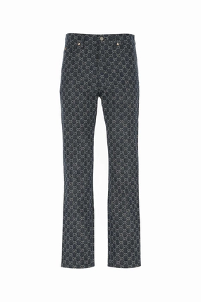 Gucci GG Jacquard Denim Jeans
