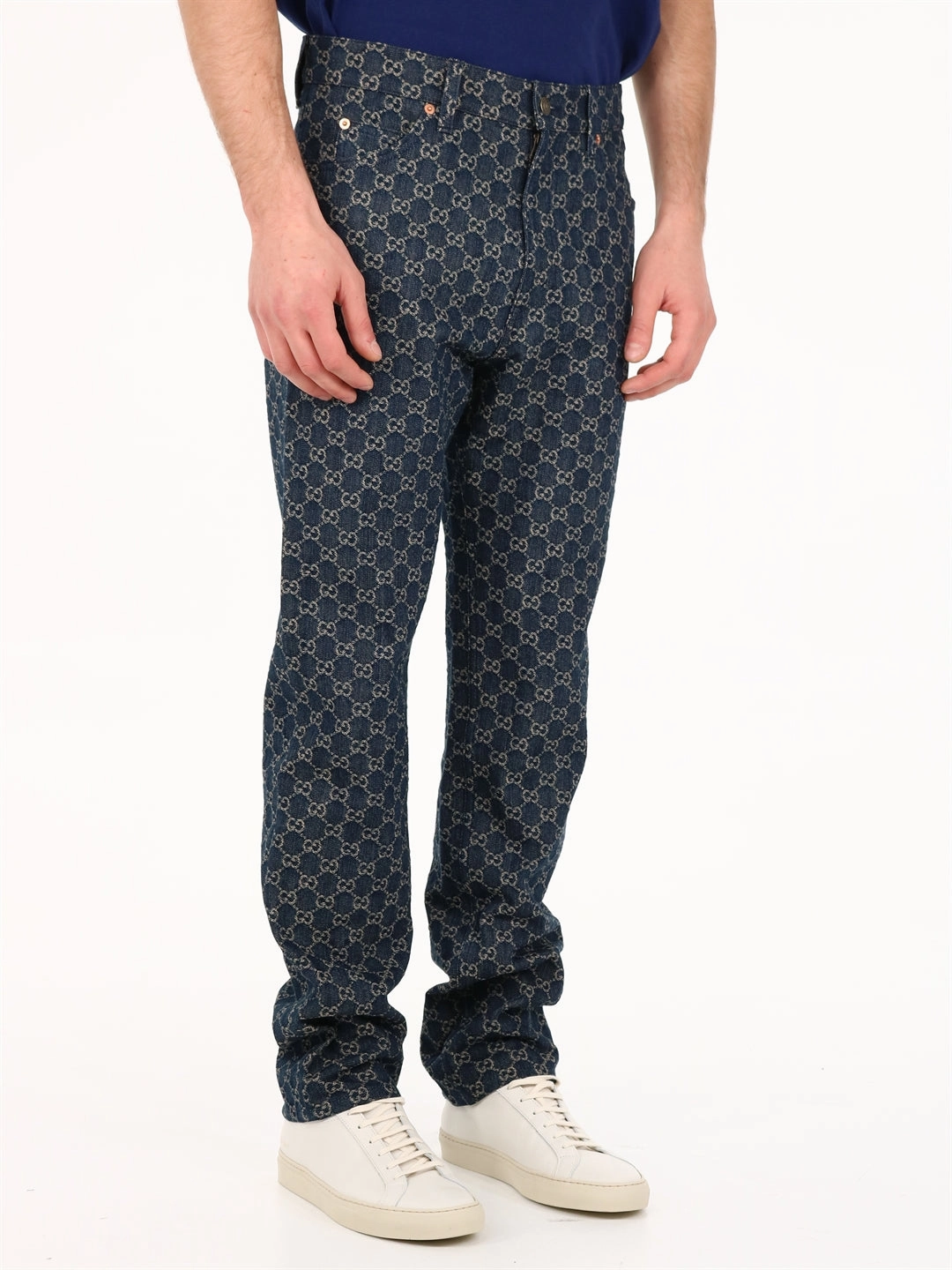 Gucci GG Jacquard Denim Jeans