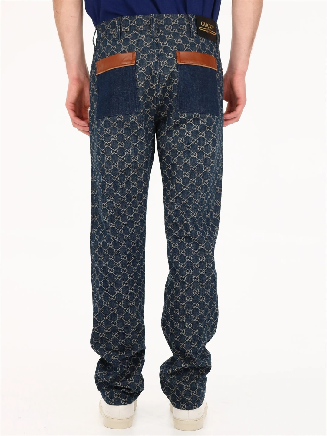 Gucci GG Jacquard Denim Jeans