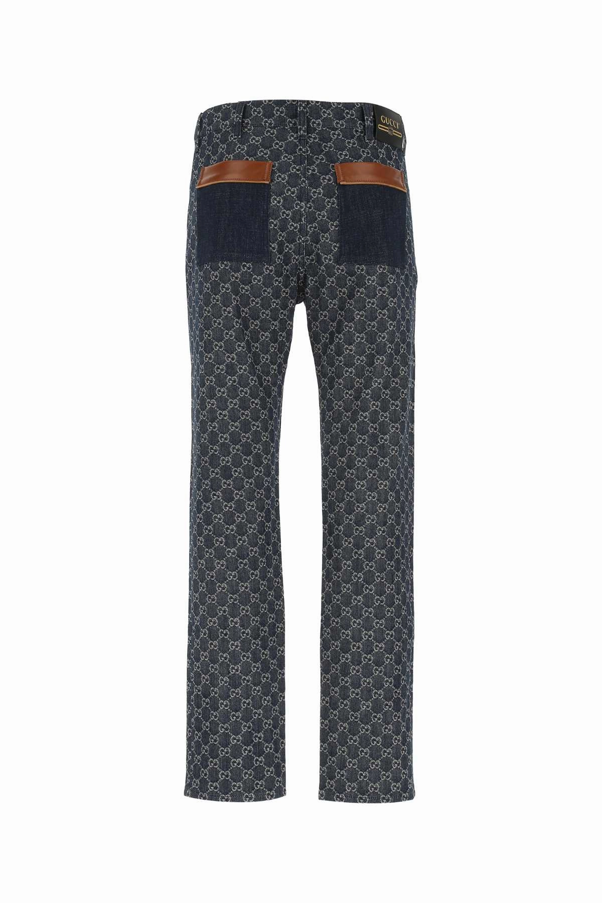 Gucci GG Jacquard Denim Jeans