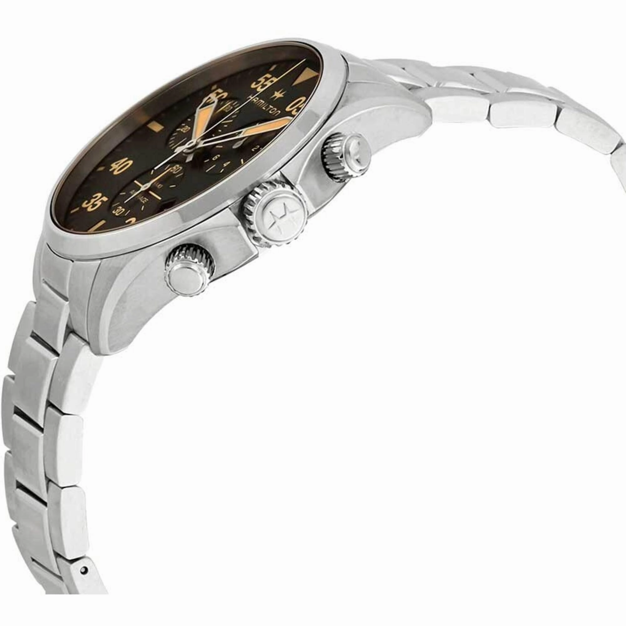 Hamilton Men's Watch - Khaki Aviation Pilot Quartz Black Dial Bracelet | H76722131