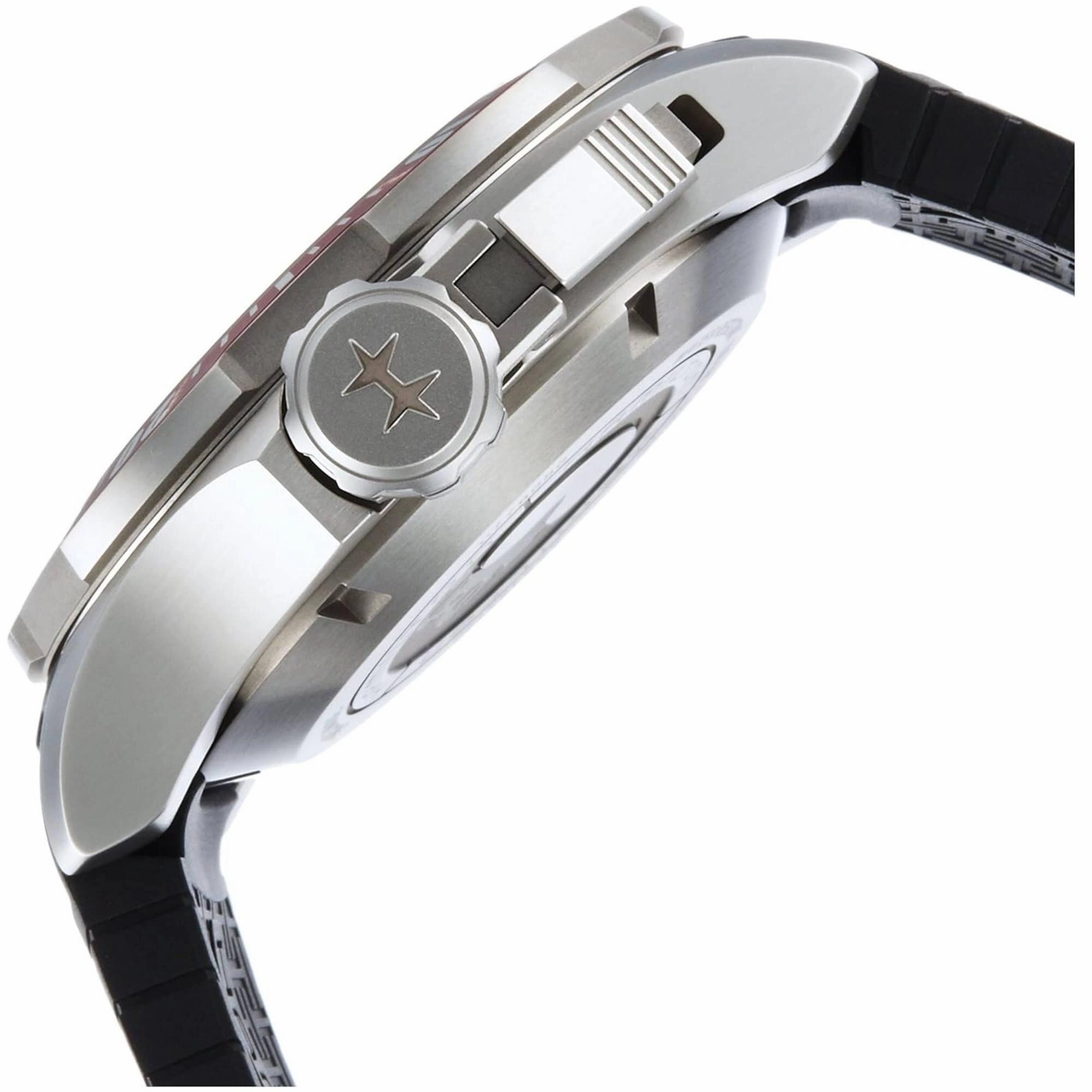 Hamilton Men's Watch - Khaki Navy Frogman Automatic Black Rubber Strap | H77805335