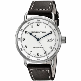 Hamilton Men's Watch - Khaki Navy Pioneer Automatic Brown Leather Strap | H77715553