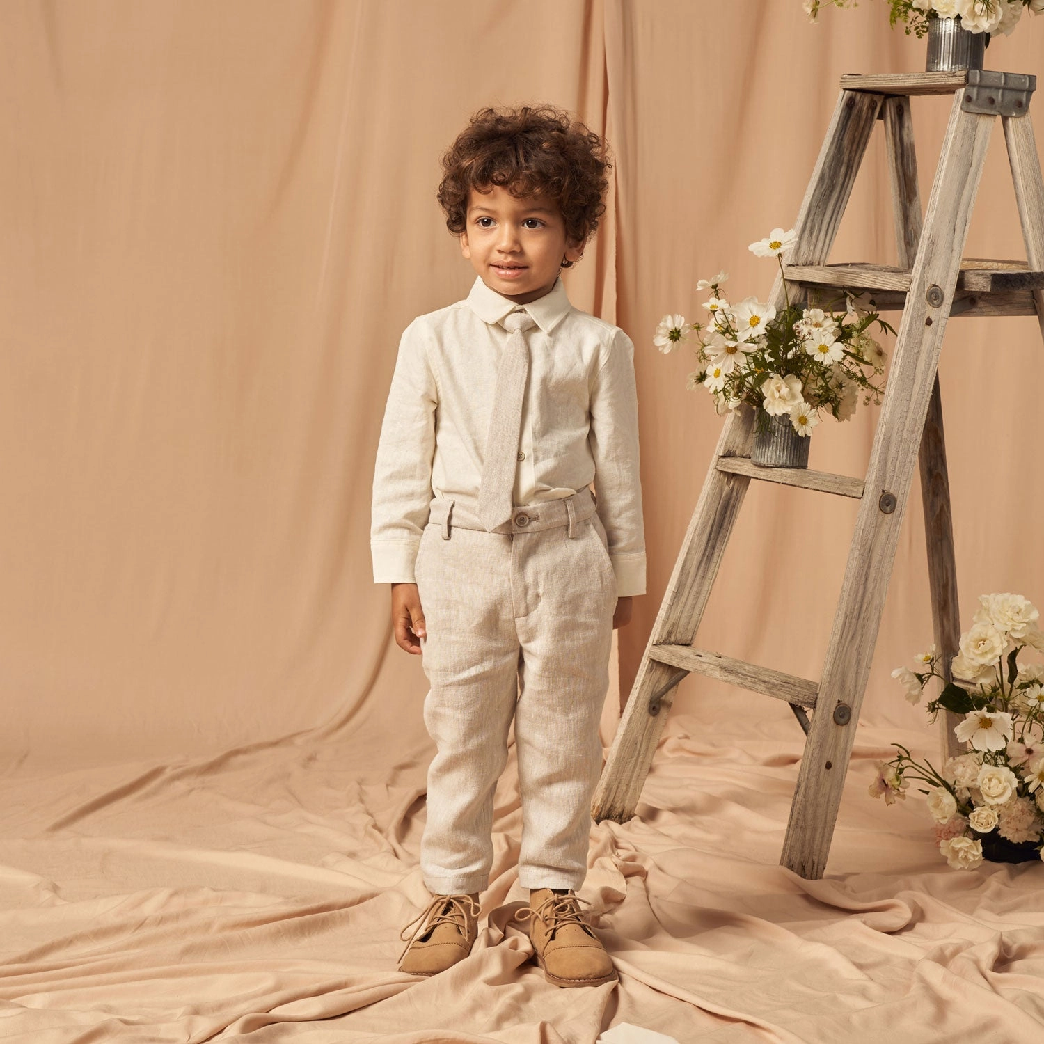 Harrison Button Down - Ivory - FINAL SALE