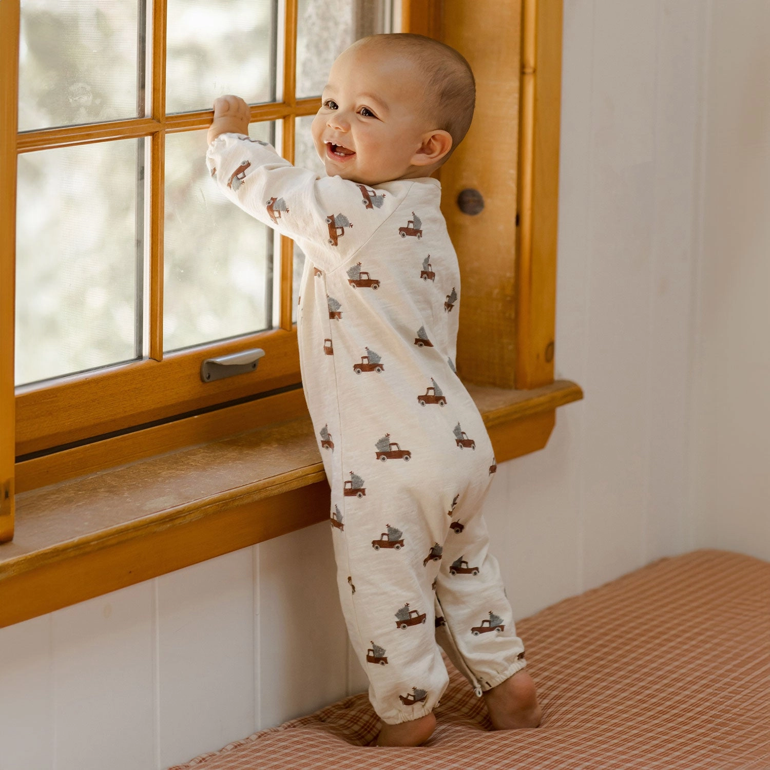 Henley Jumpsuit - Trucks - Natural - FINAL SALE