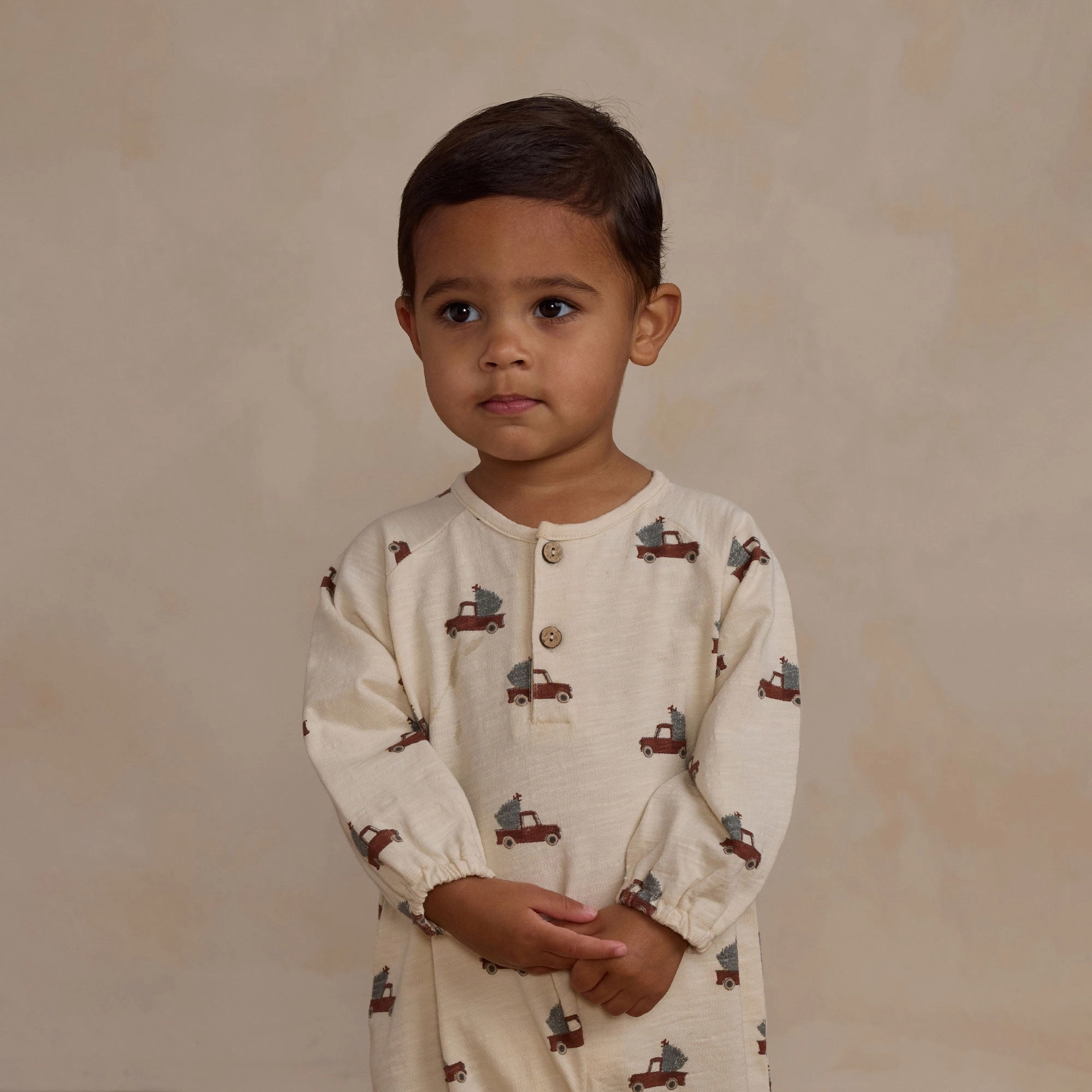 Henley Jumpsuit - Trucks - Natural - FINAL SALE