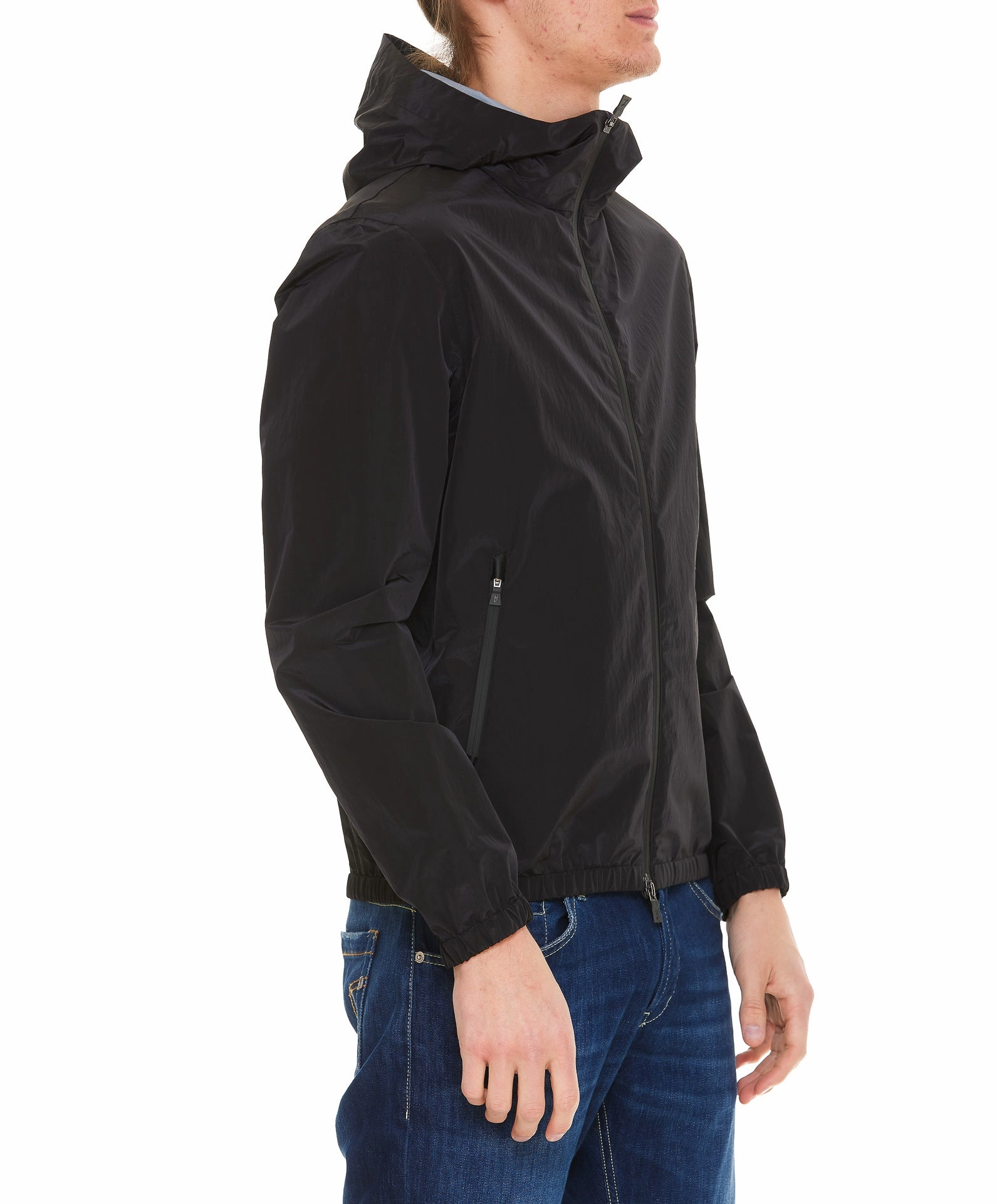 Herno Hooded Zip-Up Jacket