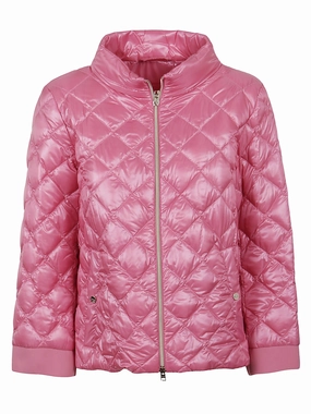 Herno Mock-Neck Quilted Bomber Jacket