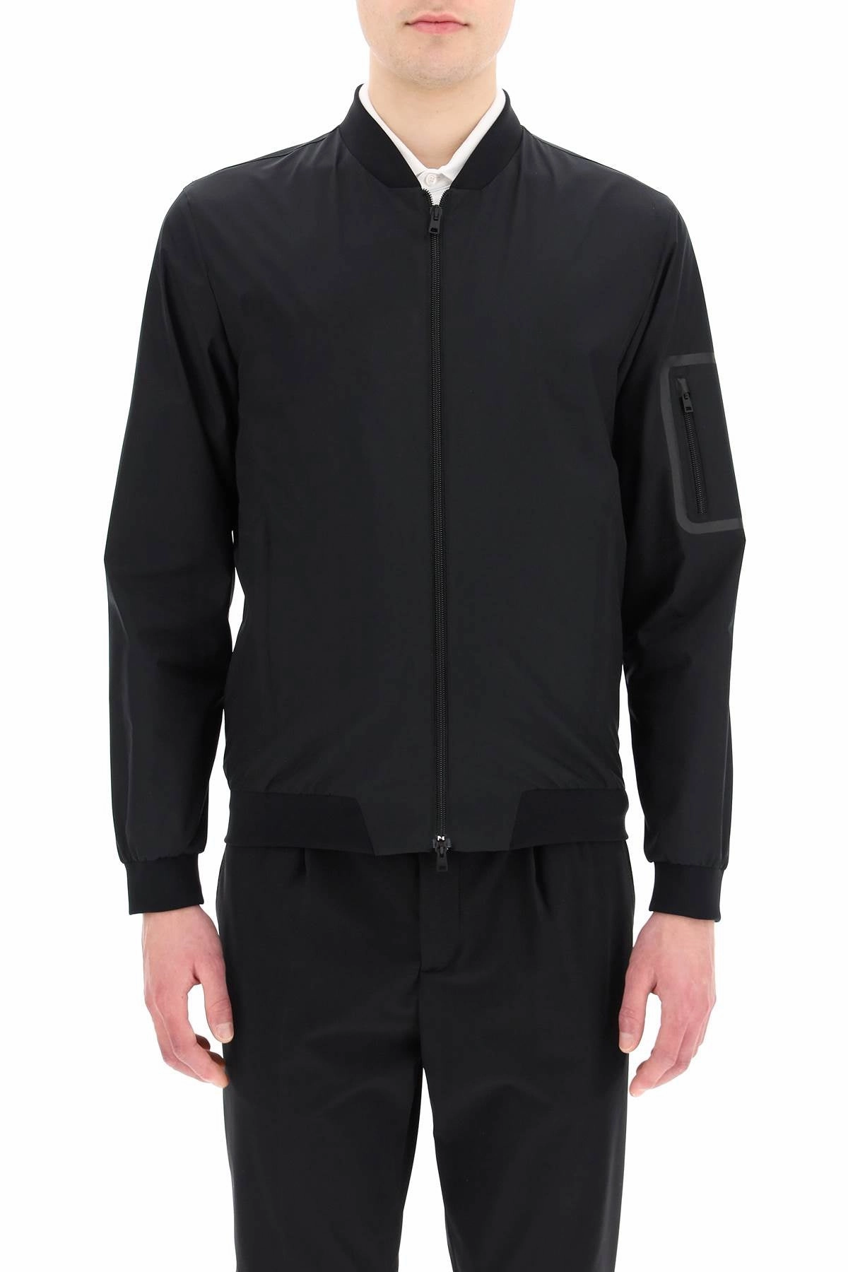 Herno Zip-Up Long-Sleeved Bomber Jacket