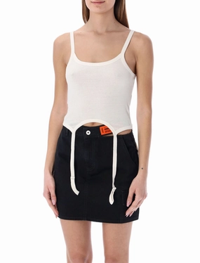 Heron Preston Logo Patch Suspender-Strap Tank Top