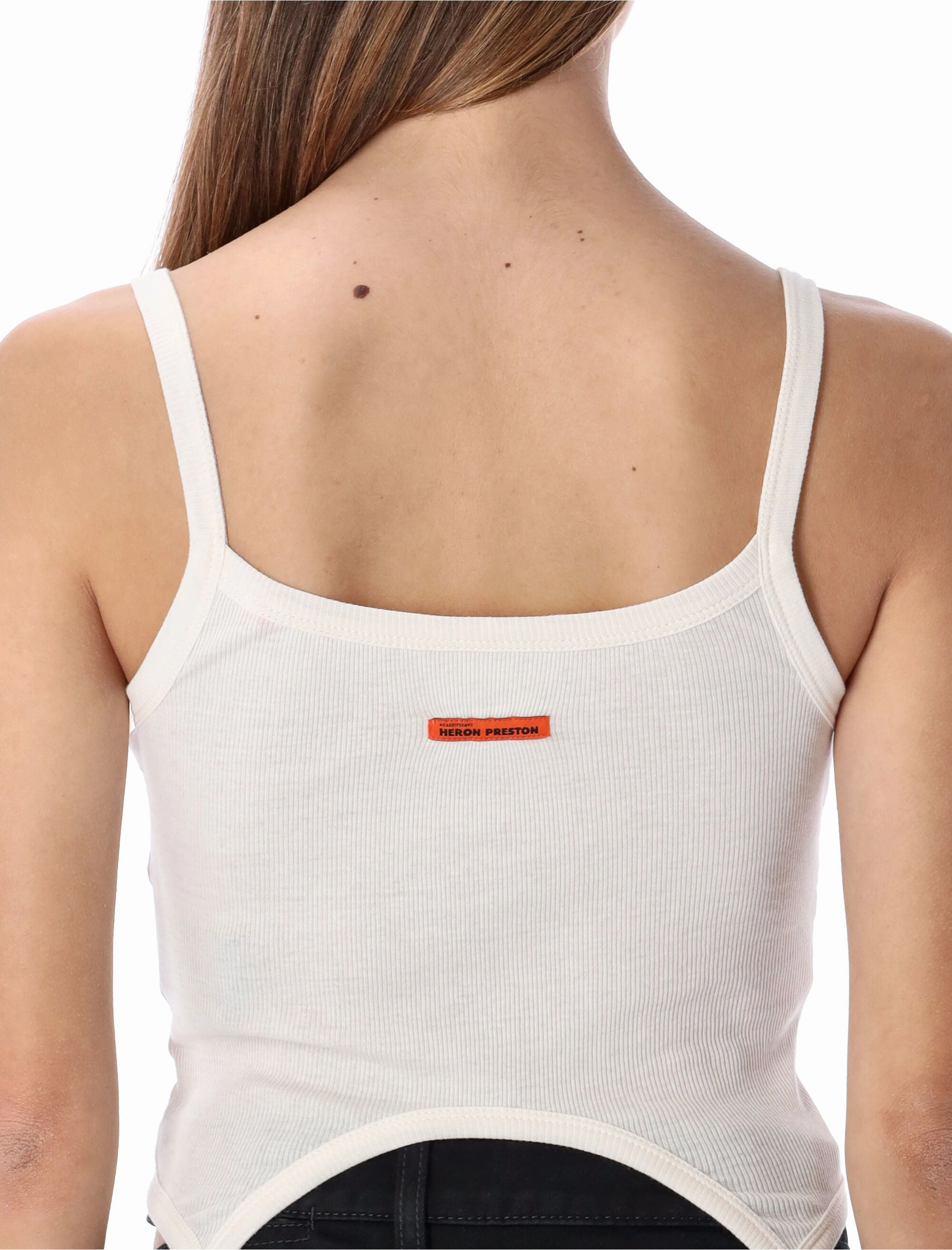 Heron Preston Logo Patch Suspender-Strap Tank Top