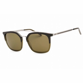 Hugo Men's Sunglasses - Brown Khaki Pilot Full Rim Plastic Frame | HG 1124/S 0IFI QT