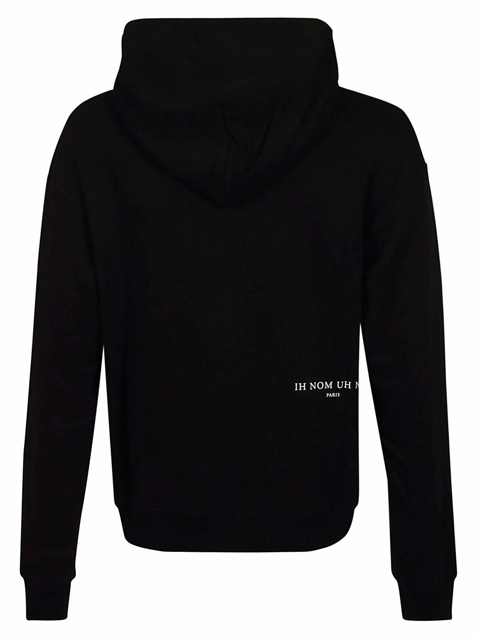Ih Nom Uh Nit Chicago Graphic Printed Drawstring Hoodie