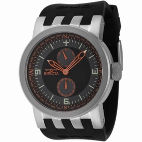 Invicta Men's Watch - DNA Compass Black and Grey Dial Silicone Strap Quartz | 44226