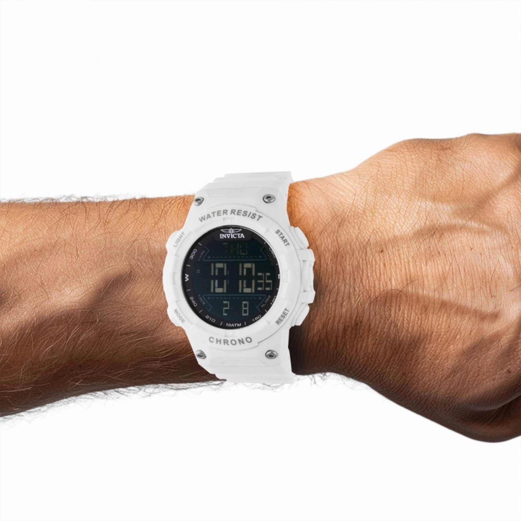 Invicta Men's Watch - Invicta Racing Digital Dial White Polyurethane Strap | 47524
