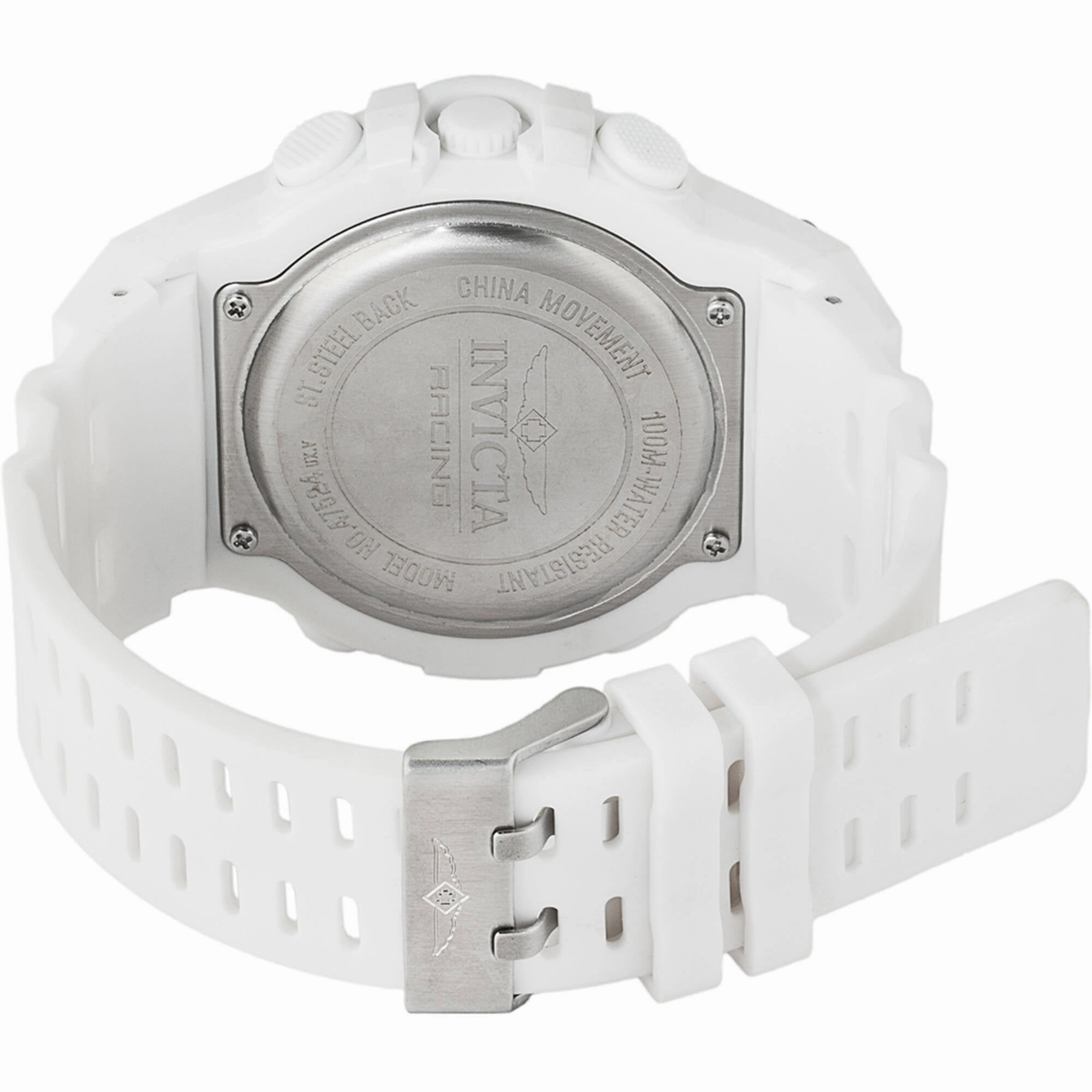 Invicta Men's Watch - Invicta Racing Digital Dial White Polyurethane Strap | 47524