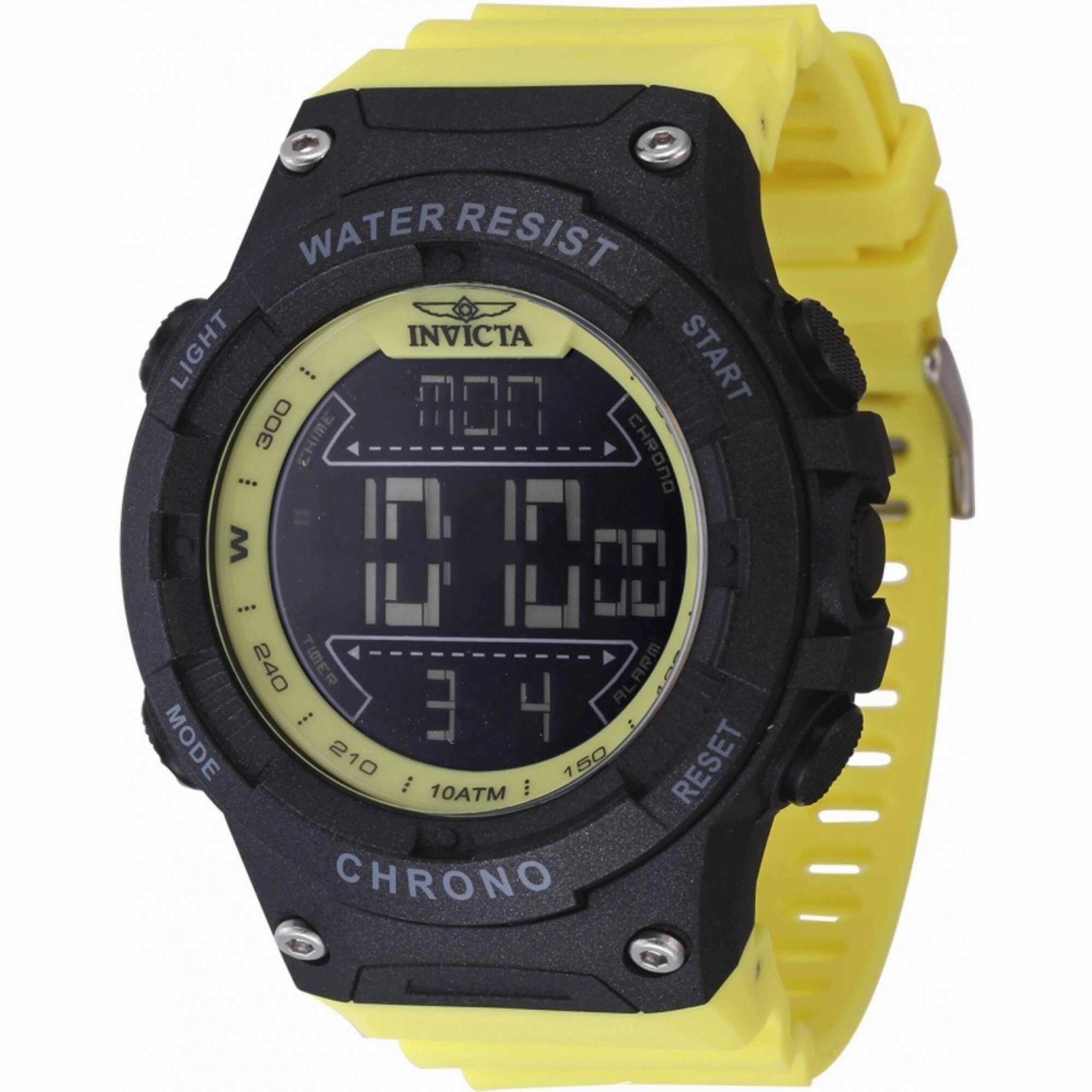 Invicta Men's Watch - Invicta Racing Digital Dial Yellow Polyurethane Strap | 47527