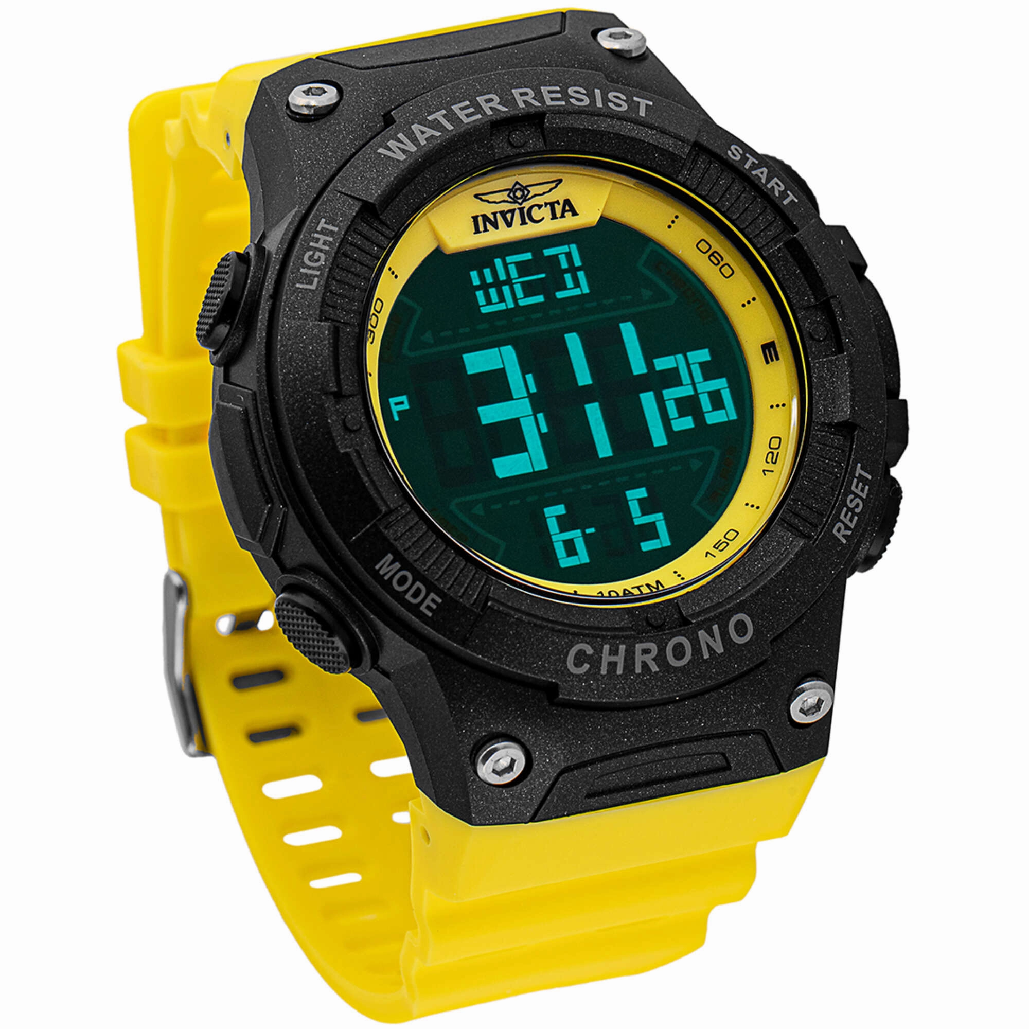 Invicta Men's Watch - Invicta Racing Digital Dial Yellow Polyurethane Strap | 47527