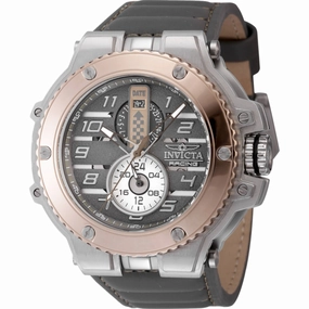 Invicta Men's Watch - Invicta Racing Downforce Quartz Grey Leather Strap | 47381
