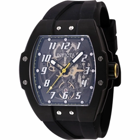 Invicta Men's Watch - JM Correa Automatic Transparent and Black Dial Strap | 44971