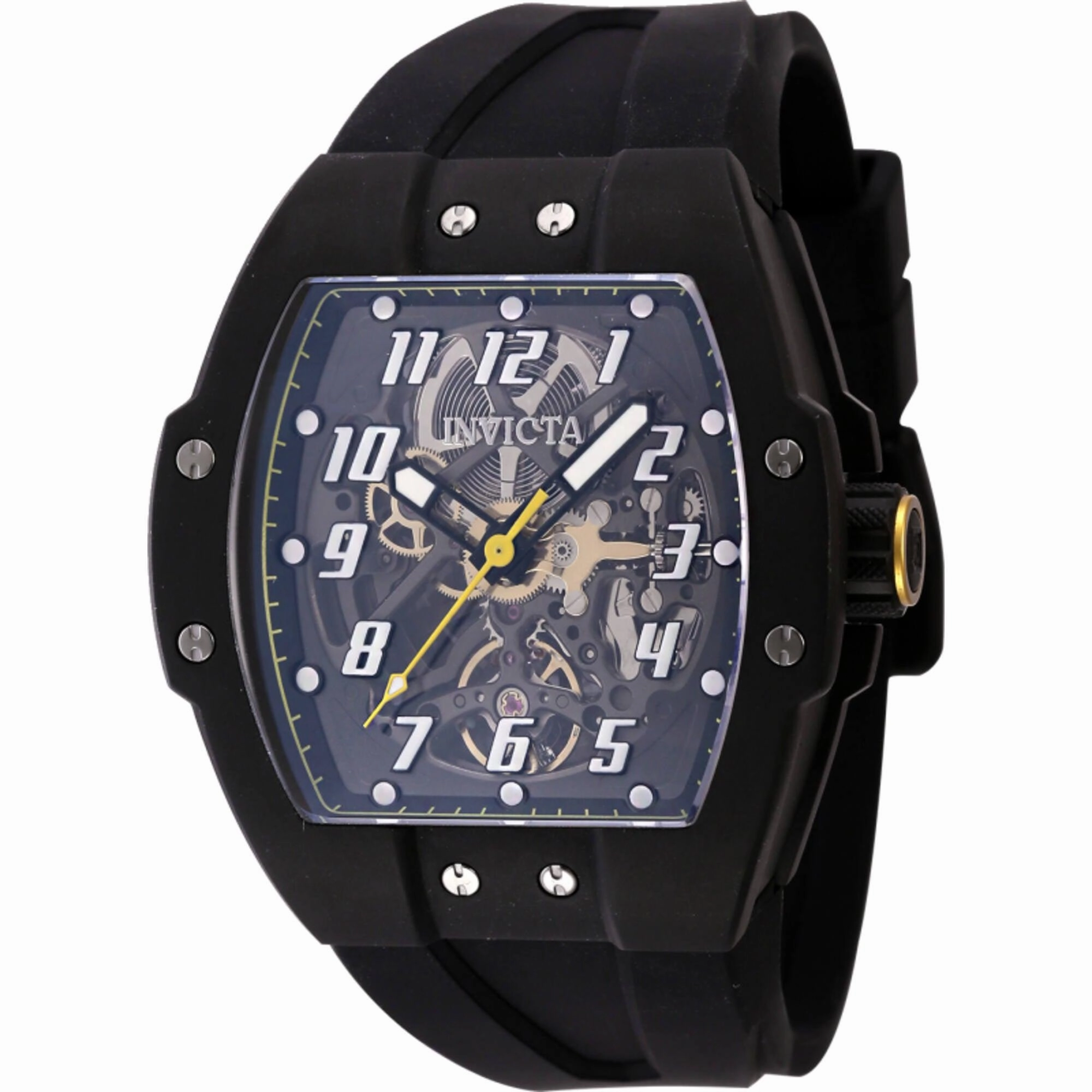 Invicta Men's Watch - JM Correa Automatic Transparent and Black Dial Strap | 44971