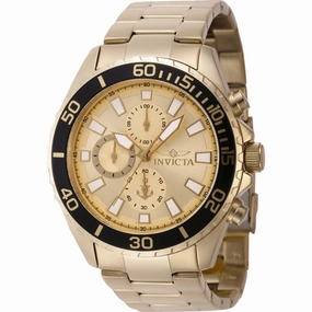 Invicta Men's Watch - Ocean Voyage Chronograph Yellow Gold Steel Bracelet | 46283
