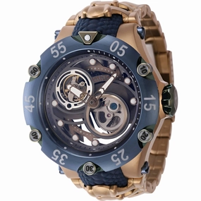 Invicta Men's Watch - Reserve Venom Cobra Automatic Khaki and Blue Bracelet | 43932