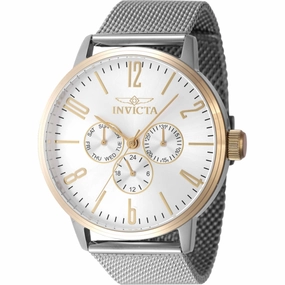 Invicta Men's Watch - Specialty Silver Tone Dial Stainless Steel Bracelet | 47595