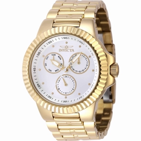Invicta Men's Watch - Subaqua Silver Dial Yellow Gold Steel Bracelet Quartz | 46597