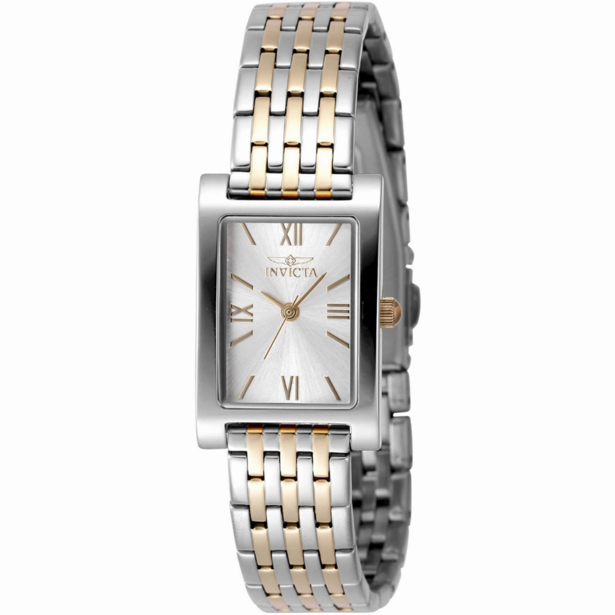 Invicta Women's Watch - Angel Quartz Silver Brass Dial Two Tone Steel Bracelet | 48148