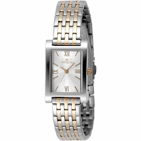 Invicta Women's Watch - Angel Quartz Silver Brass Dial Two Tone Steel Bracelet | 48148