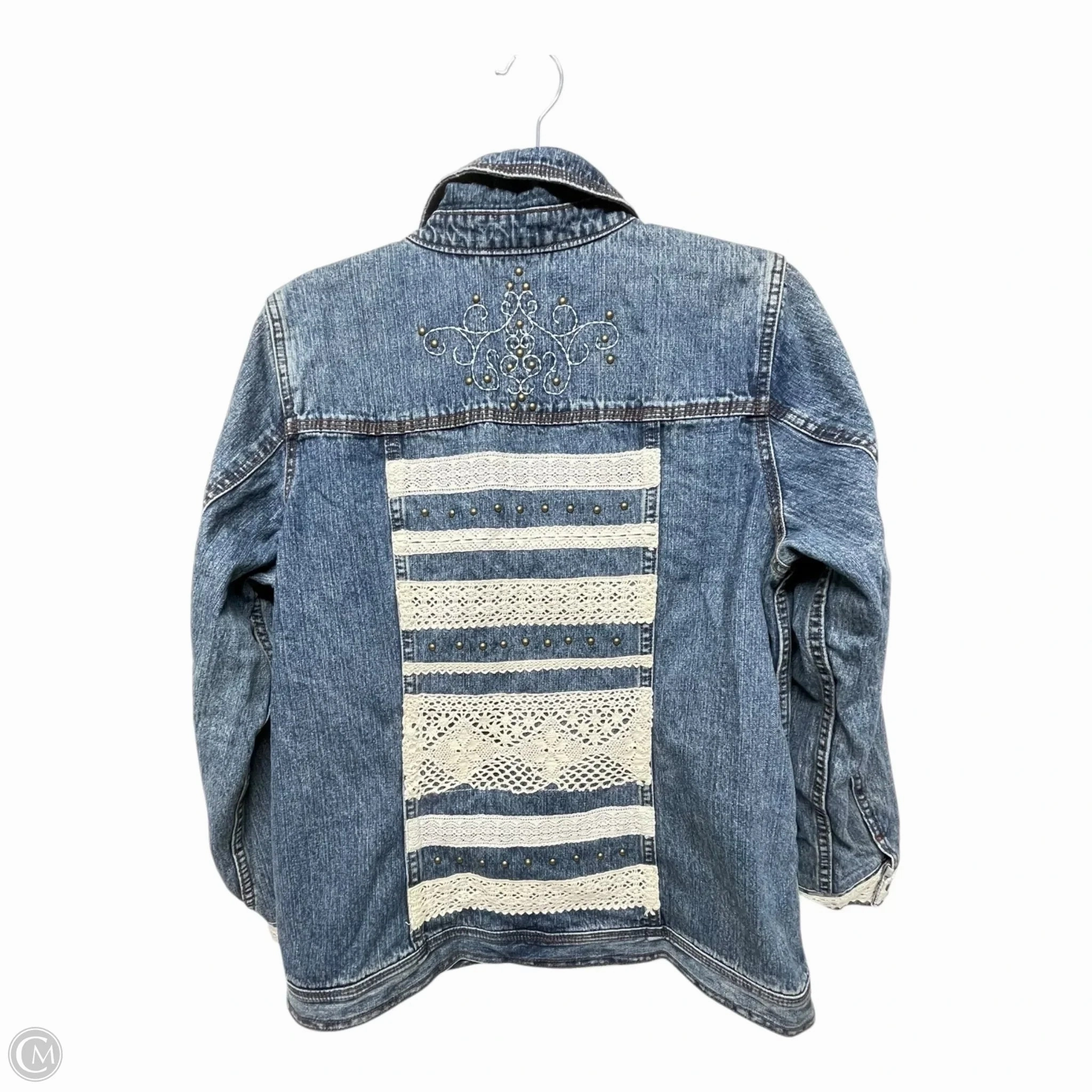 Jacket Denim By Denim And Co Qvc In Blue Denim, Size: M