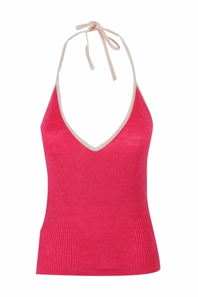 Jacquemus La maille Marubia Plunging V-Neck Top