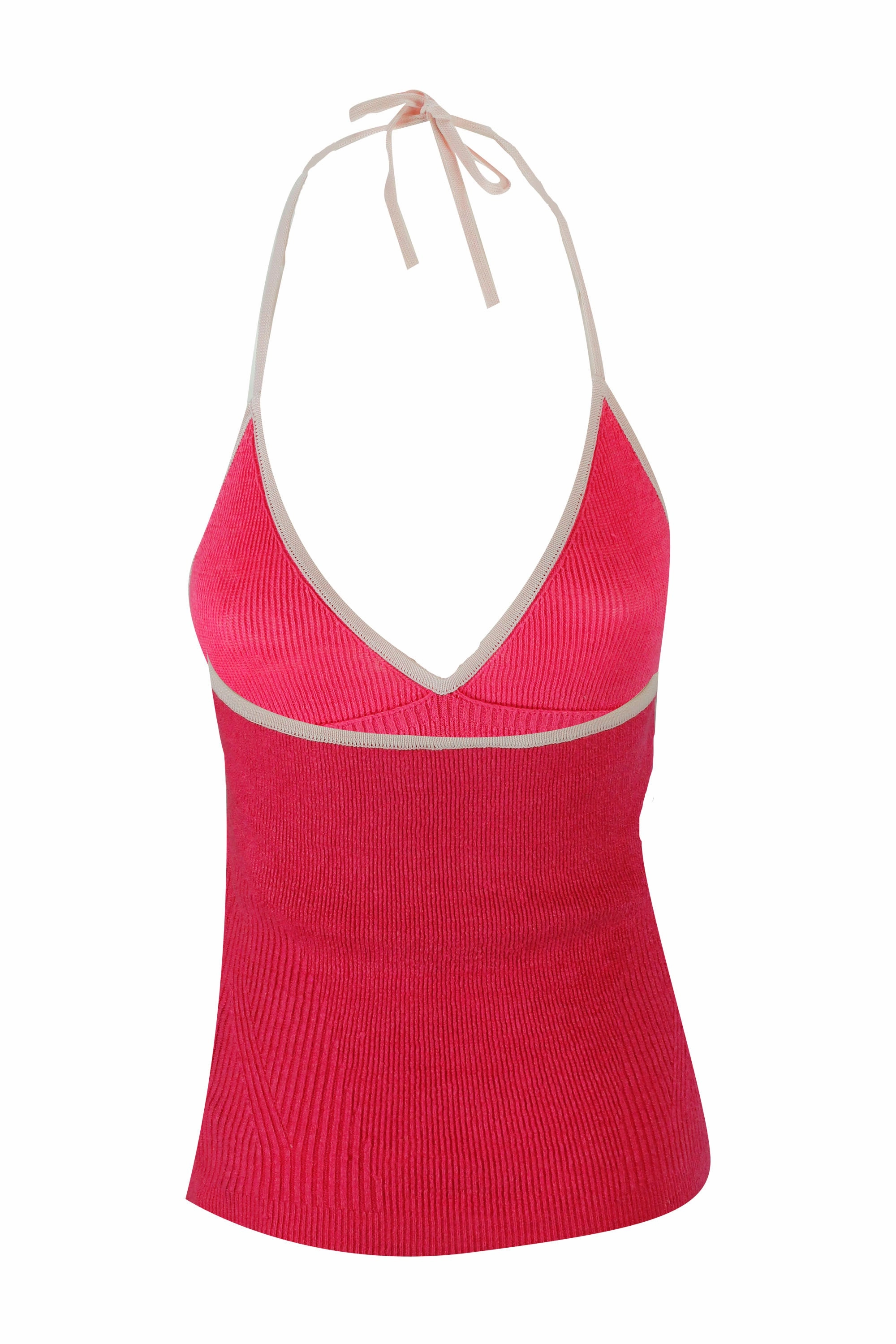 Jacquemus La maille Marubia Plunging V-Neck Top