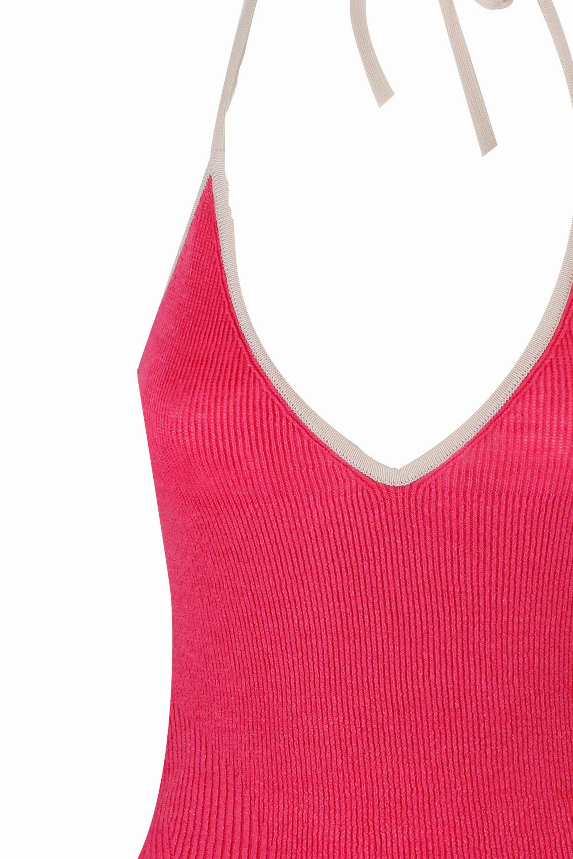 Jacquemus La maille Marubia Plunging V-Neck Top