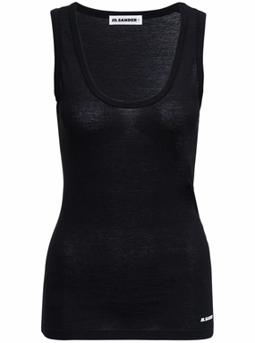 Jil Sander  Logo Printed Sleeveless Tank Top