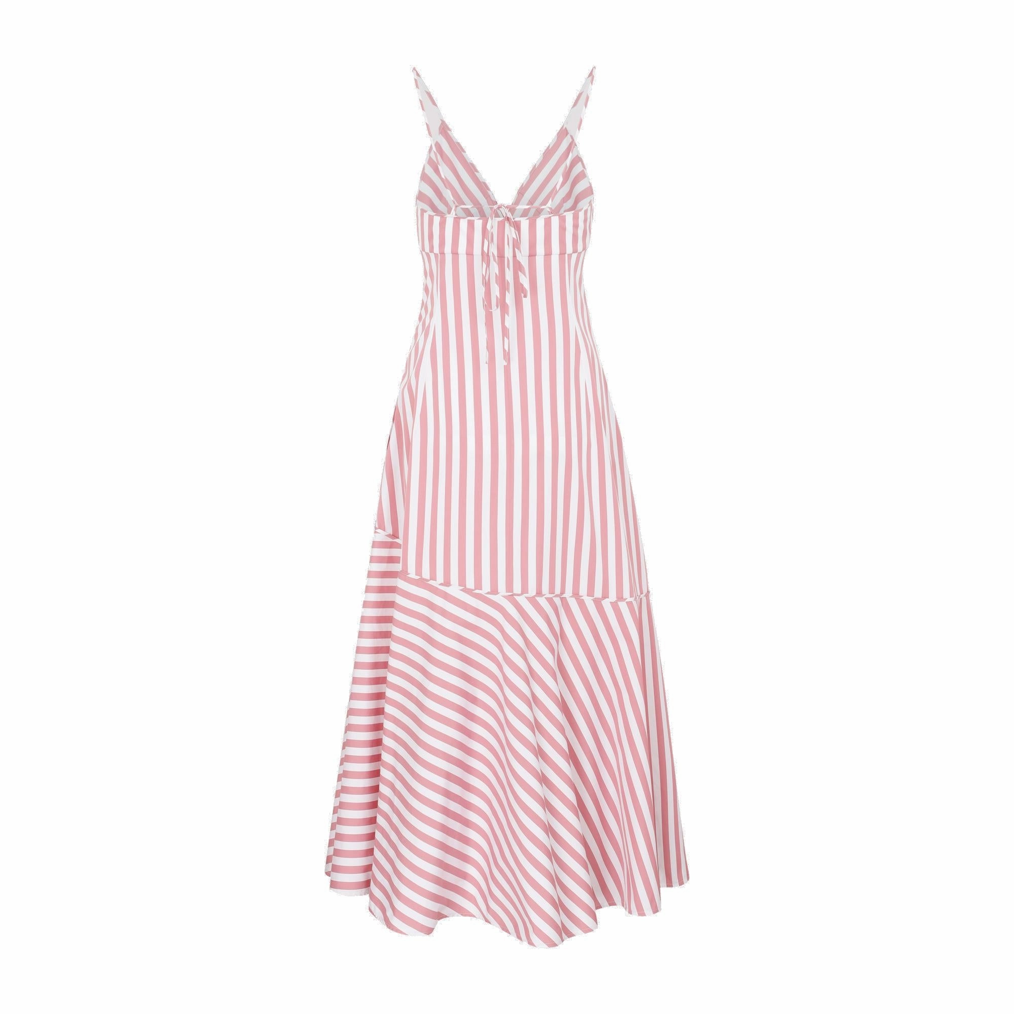 Jil Sander Striped V-Neck Dress