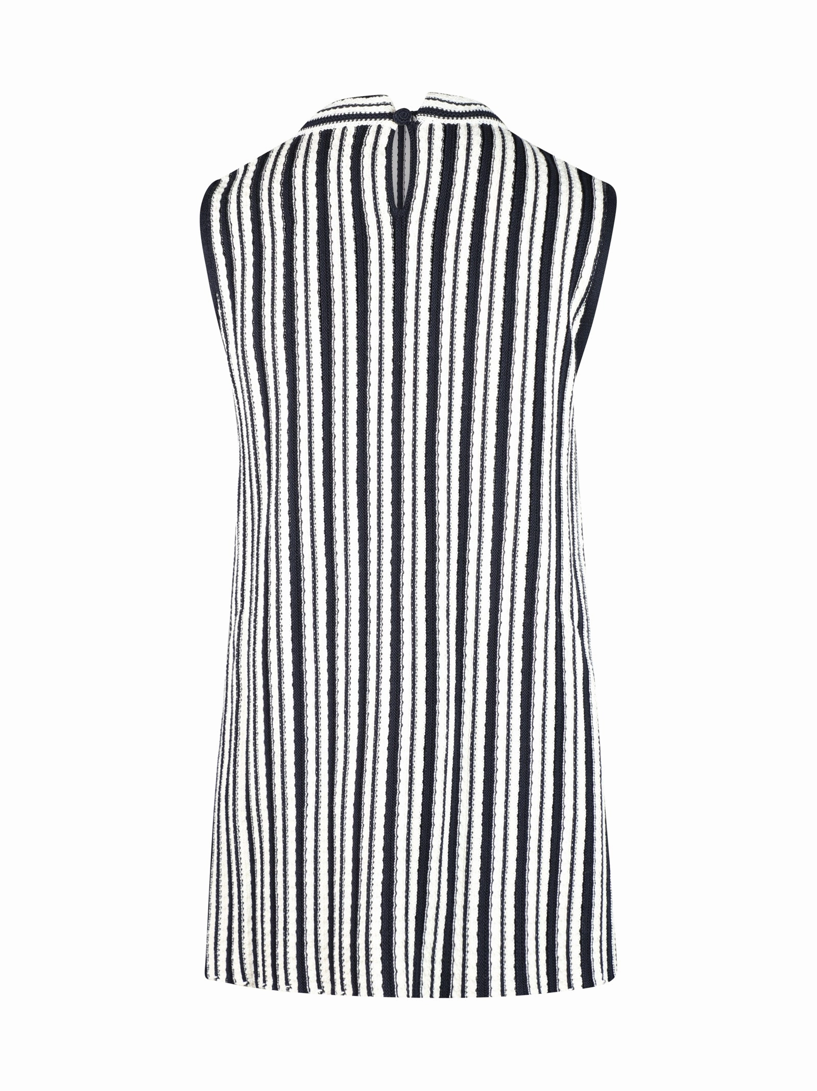 Jil Sander V-Neck Striped Knit Top
