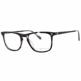 Joseph Abboud Men's Eyeglasses - Black Plaid Zylonite Rectangular Frame | JA4085 036
