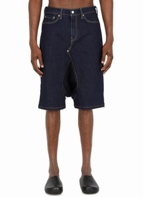 Junya Watanabe Drop Crotch Denim Shorts