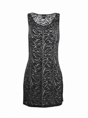 Just Cavalli Allover Graphic Sleeveless Mini Dress