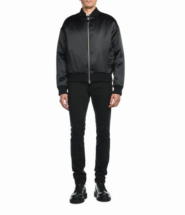Just Cavalli Back Snake Logo Print Bomber Jacket