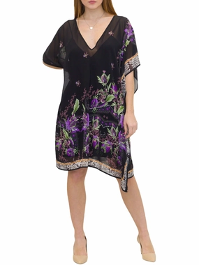 Just Cavalli Floral Printed V-Neck Dress