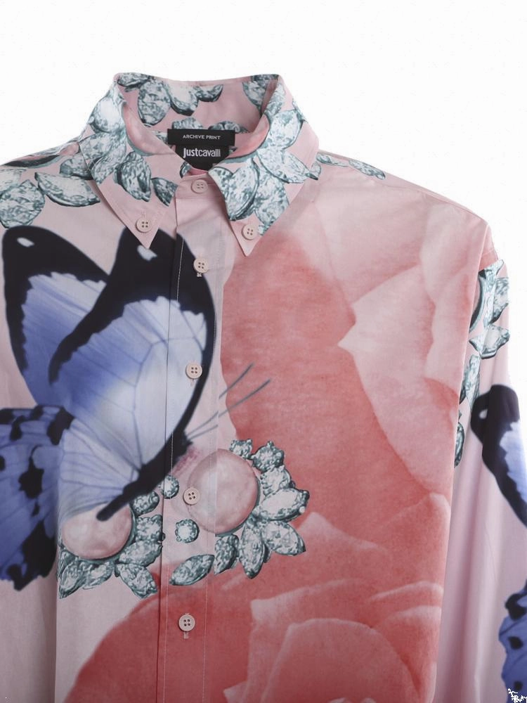 Just Cavalli Graphic Printed Button-Down Shirt